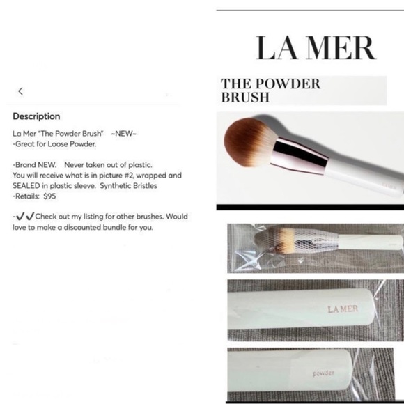 La Mer Makeup La Mer Brushes The Powder Brush The Foundation Brush